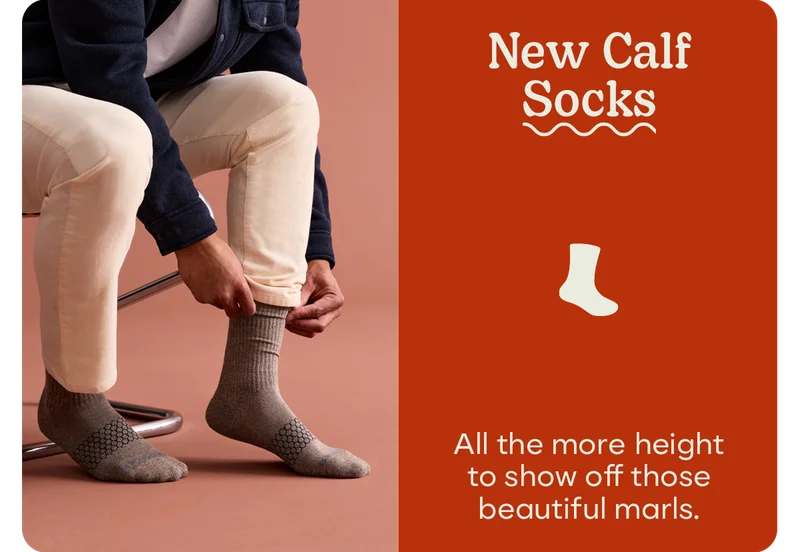 New Calf Socks | All the more height to show off those beautiful marls.