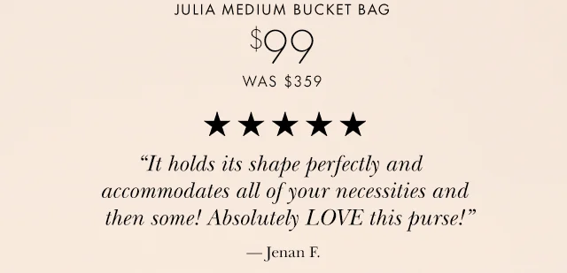 JULIA MEDIUM BUCKET BAG