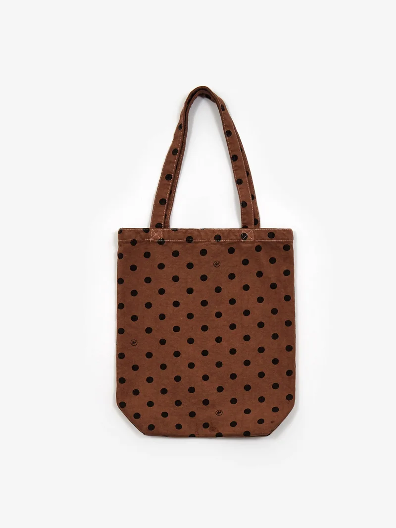 Image of Goodhood Lifestore Small Polka Dot Tote Bag - Brown