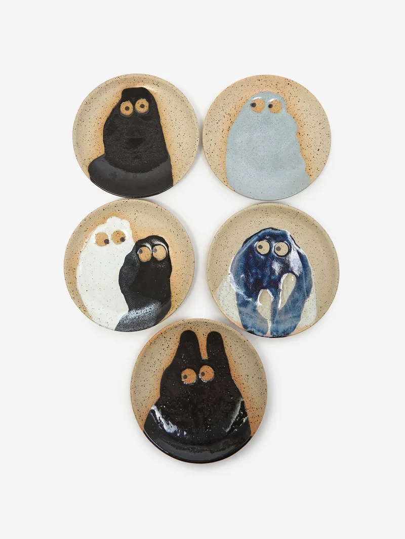 Image of Studio Arhoj Handmade Face Wall Plate - Multi/Assorted