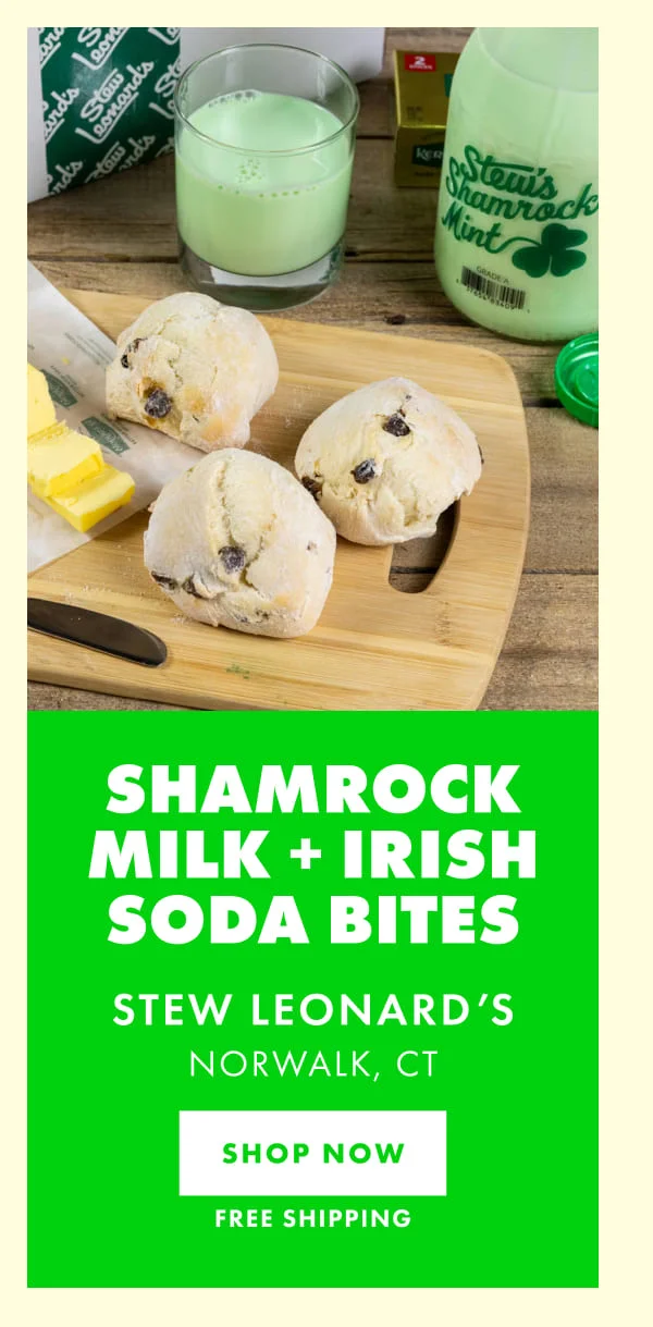 Stew's Shamrock Milk + Irish Soda Bites Stew's Shamrock Milk + Irish Soda Bites