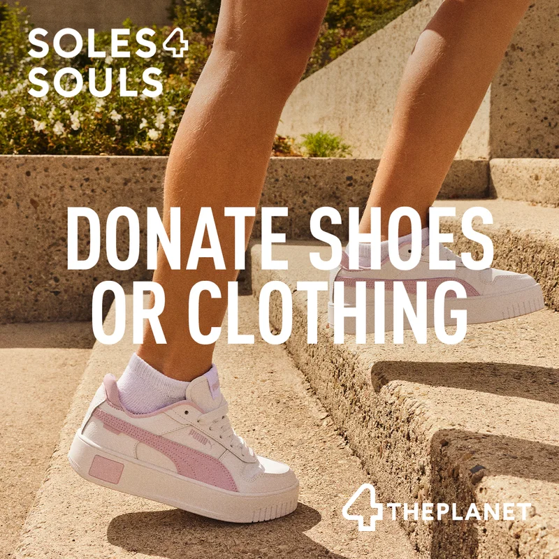 DONATE SHOES OR CLOTHING