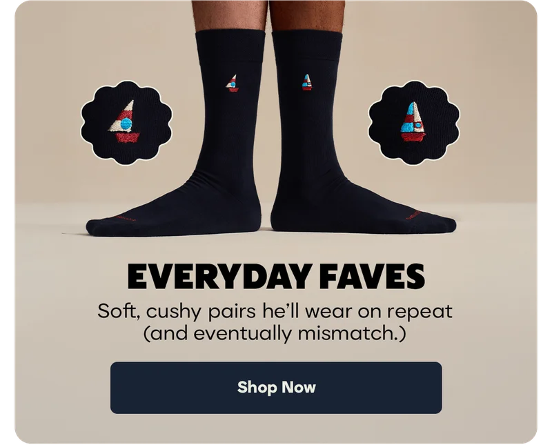 EVERYDAY FAVES | Soft, cushy pairs he'll wear on repeat (and eventually mismatch.) | Shop Now