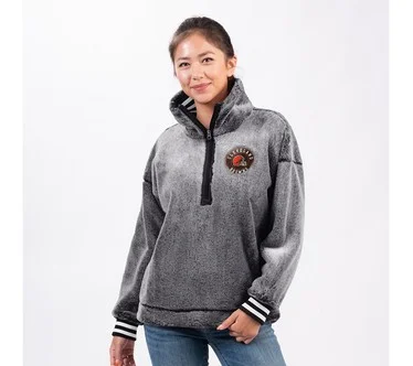 NFL Women's Frosted Sherpa Pullover w/ Rib Knit Sleeves