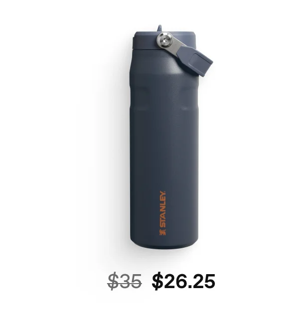 IceFlow™ Bottle with Flip Straw Lid | 24 OZ