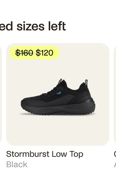 Stormburst Low Top Black