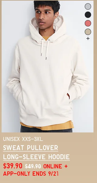 PDP10 - MEN SWEAT PULLOVER LONG SLEEVE HOODIE