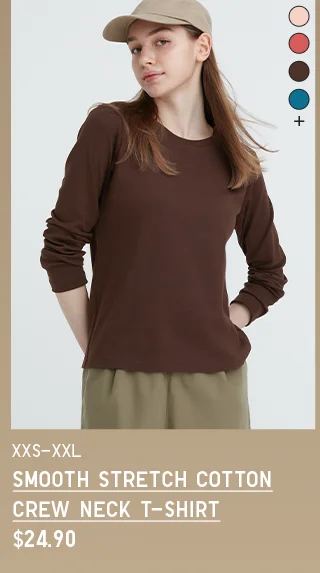 PDP7 - WOMEN SMOOTH STRETCH COTTON CREW NECK T-SHIRT
