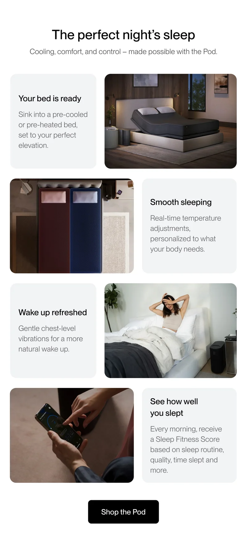 The perfect night’s sleep | Shop the Pod