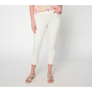 Belle by Kim Gravel Petite Primabelle Girlfriend Twill Crop Jean