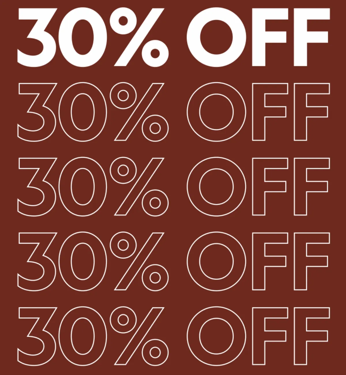 30% Off Sitewide