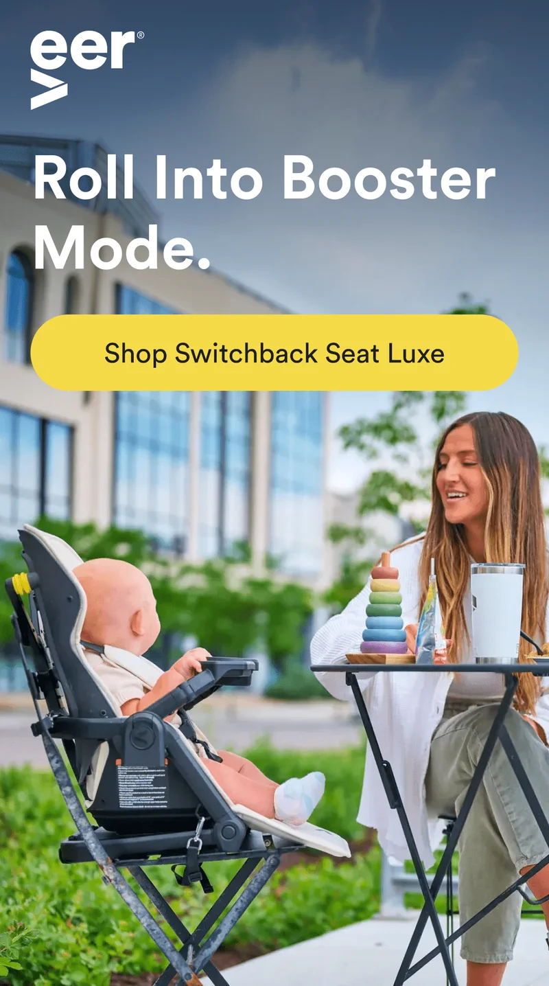 roll into booster mode. - shop switchback seat luxe