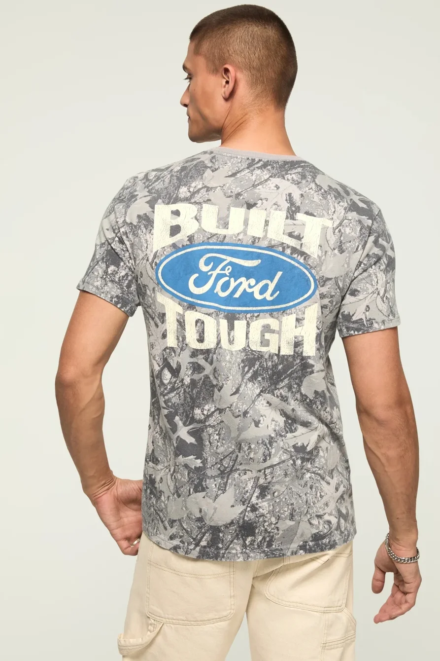 Image of Lucky Brand Ford Camo Tee - Men's Clothing Tops Shirts Tee Graphic T Shirts