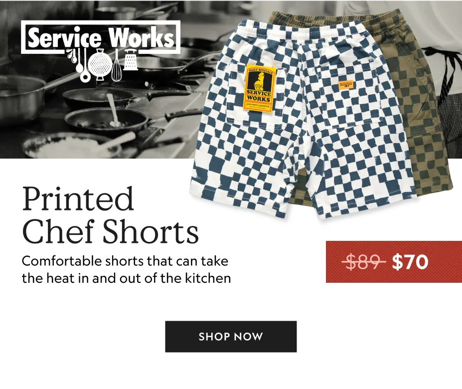 Drill Printed Chef Shorts
