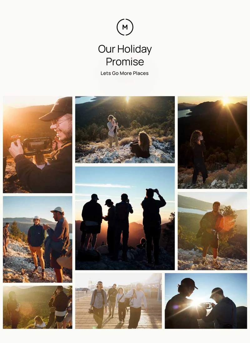Our Holiday Promise. Let's Go more places