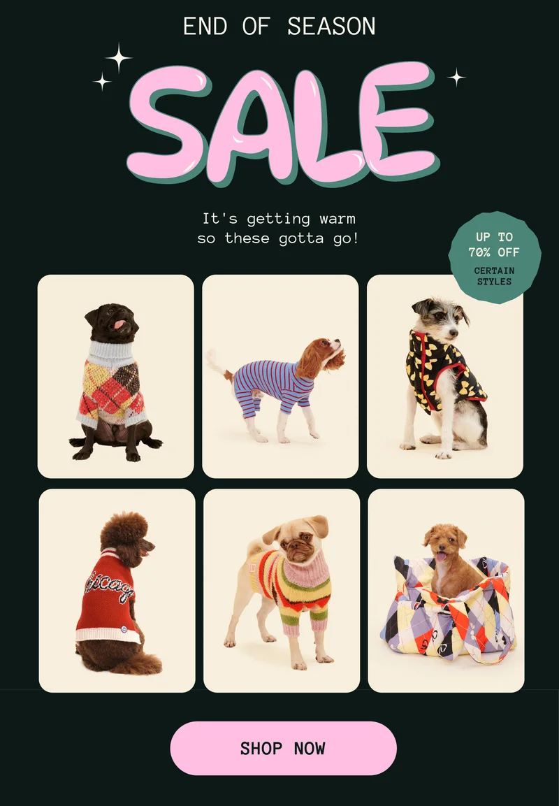 End of Season Sale!