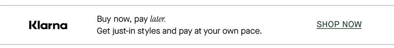 Buy now, pay later.