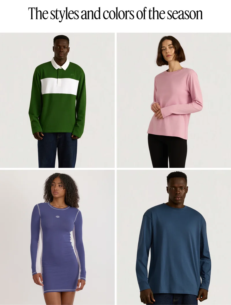 The styles and colors of the season