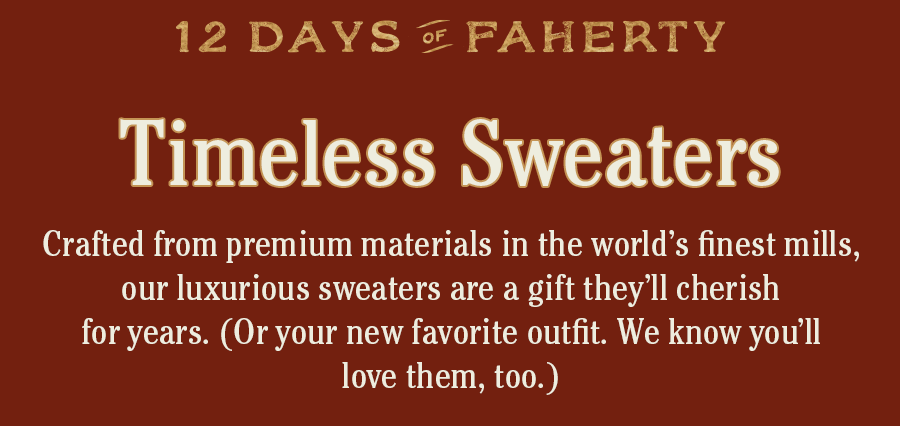 12 Days of Faherty Cozy Must Haves