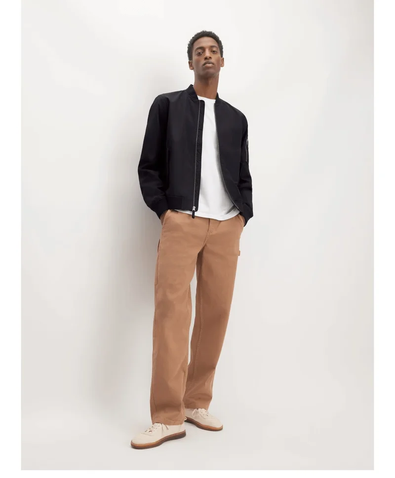 [image]The Uniform Bomber Jacket, $148 and the Waffle Long-Sleeve Crew, $60