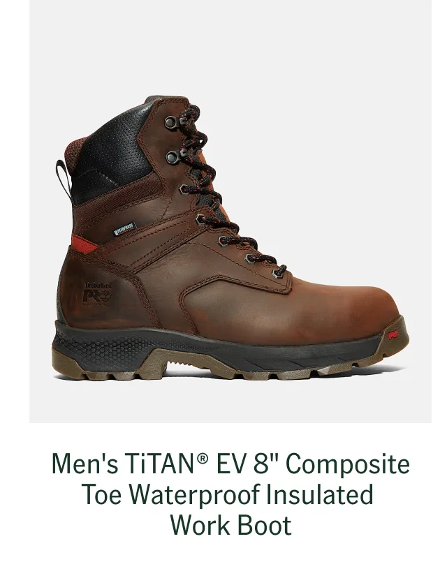 Men's TiTAN EV 8" Composite Toe Waterproof Insulated Work Boot