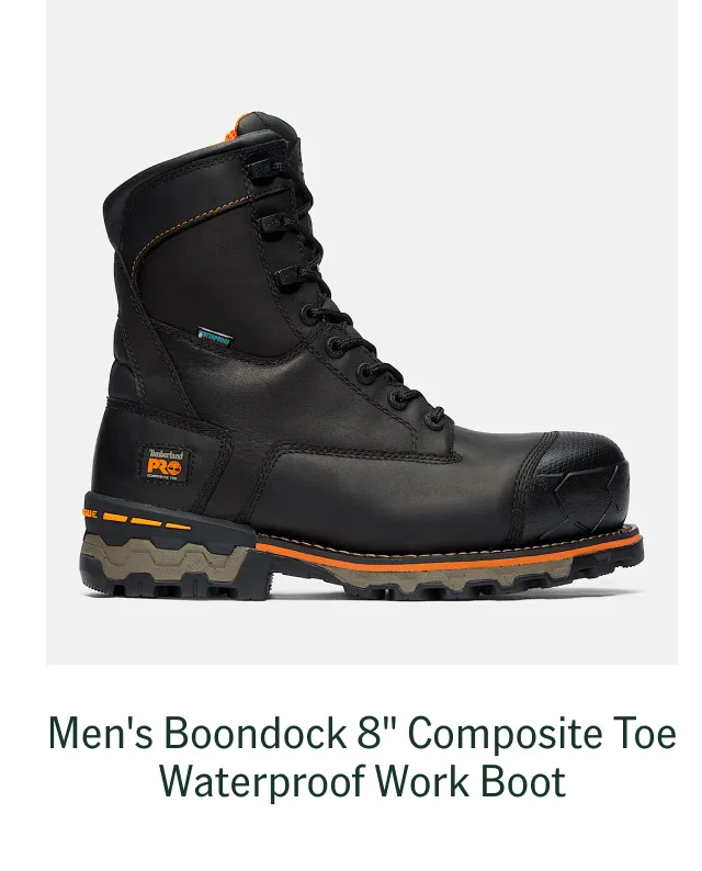 Men's Boondock 8" Composite Toe Waterproof Work Boot