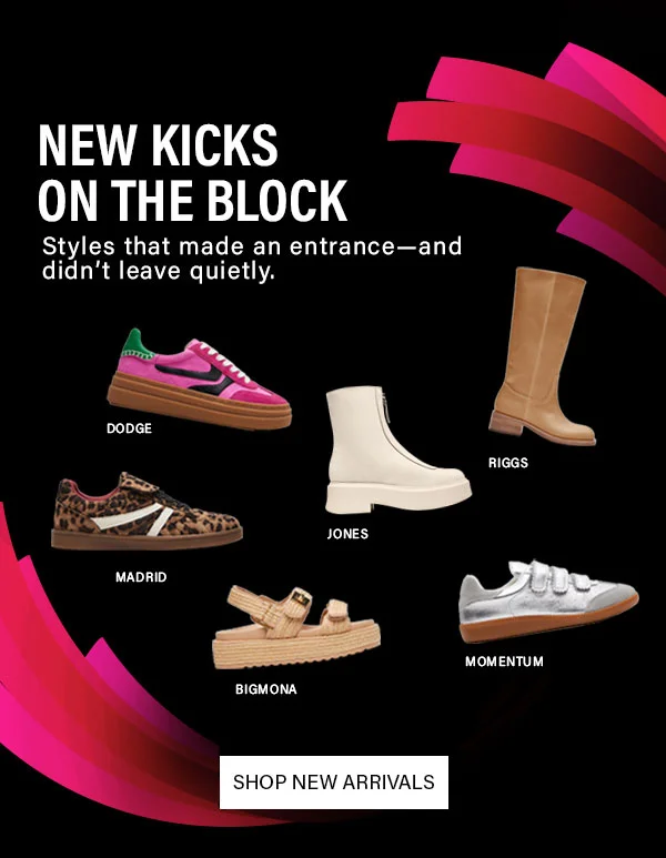 New Kicks - Dodge, madrid, jones, riggs, bigmona, momentum