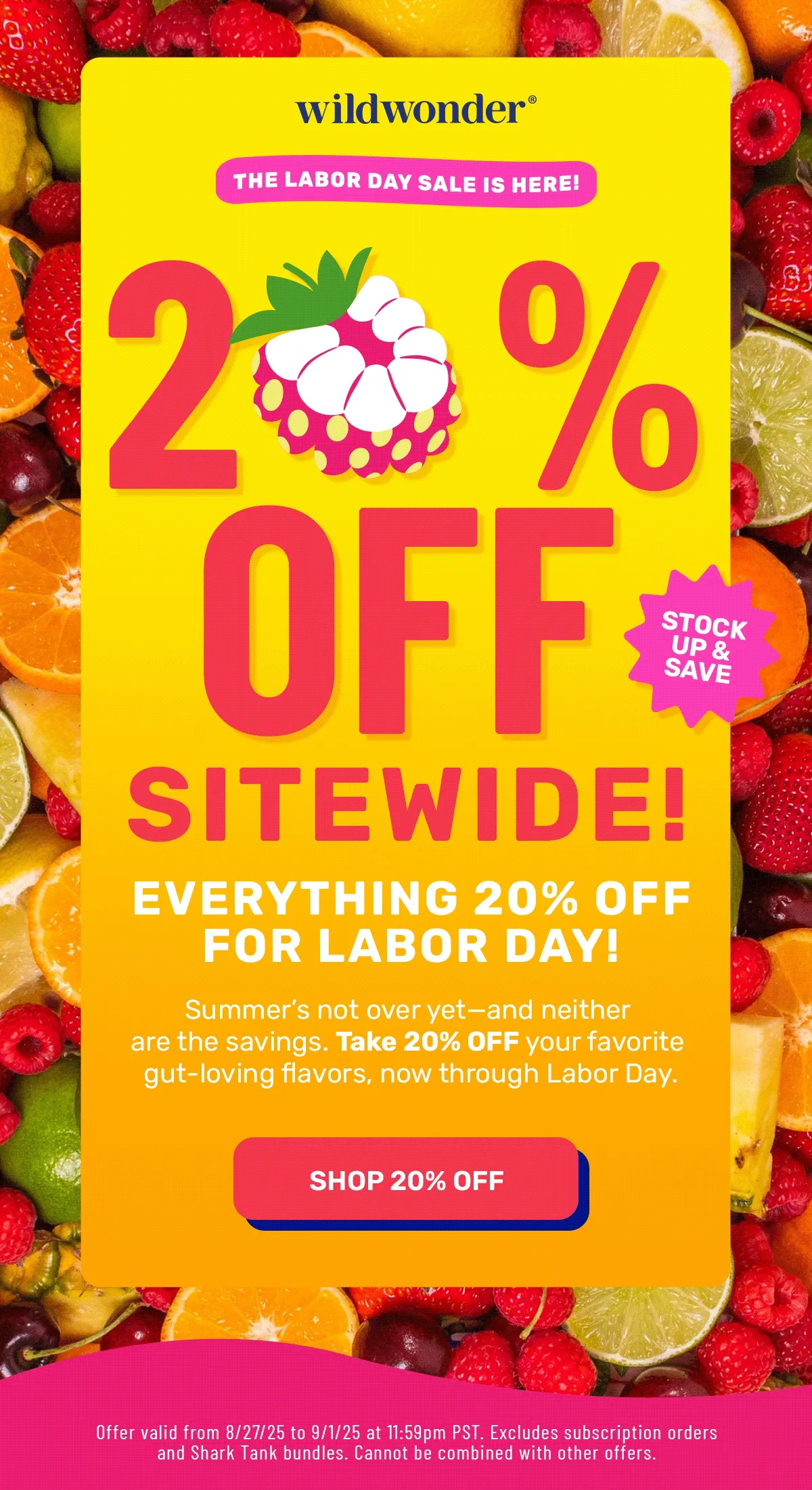 20% OFF SITEWIDE!!!