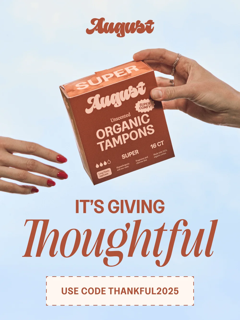 IT'S GIVING Thoughtful