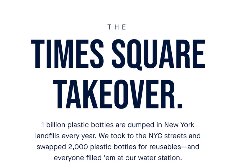 1 billion plastic bottles are dumped in New York landfills every year. We took to the NYC streets and swapped 2,000 plastic bottles for reusables—and everyone filled 'em at our water station.