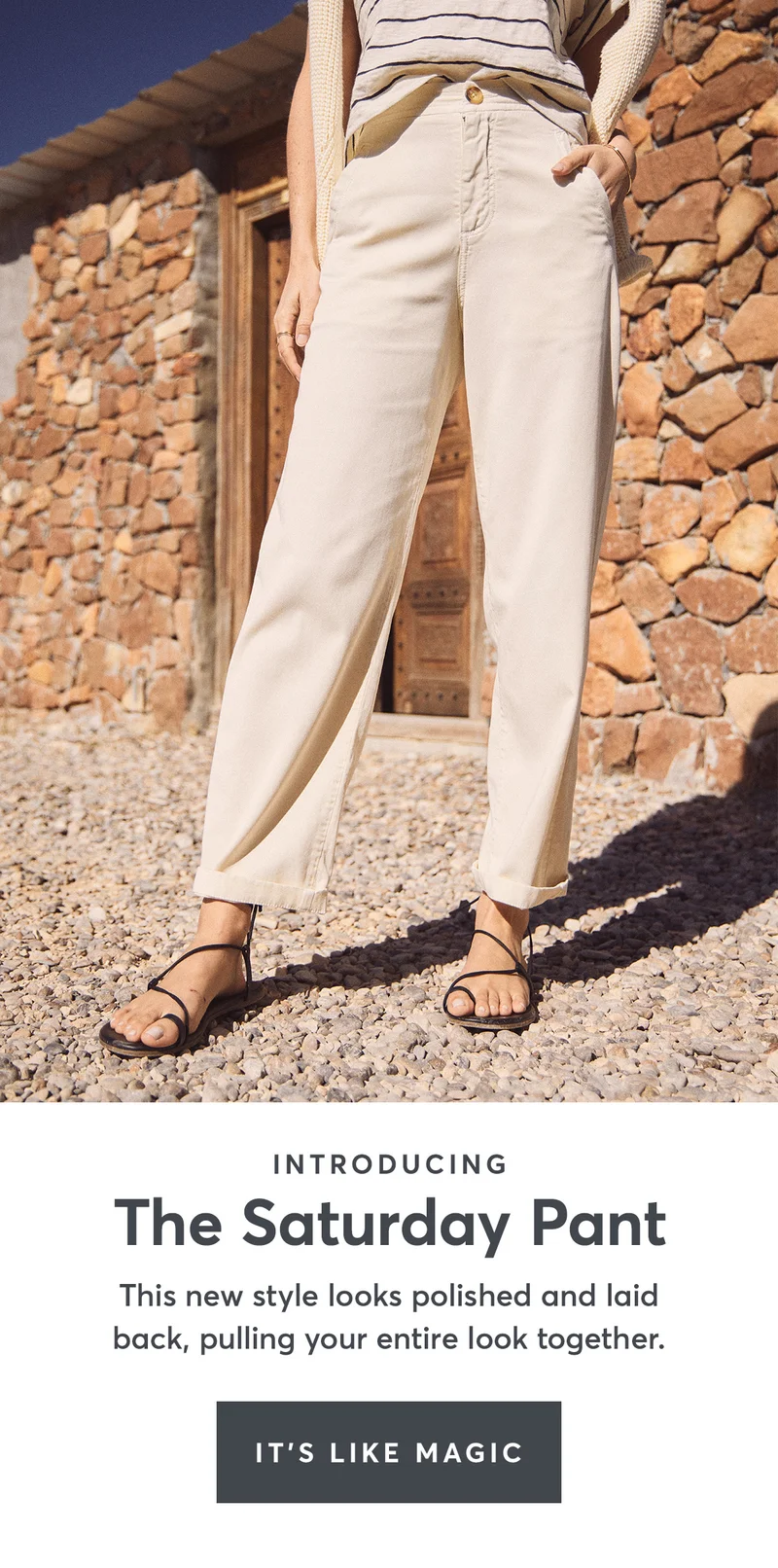 The weekend in pant form.