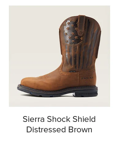 Sierra Shock Shield in Distressed Brown