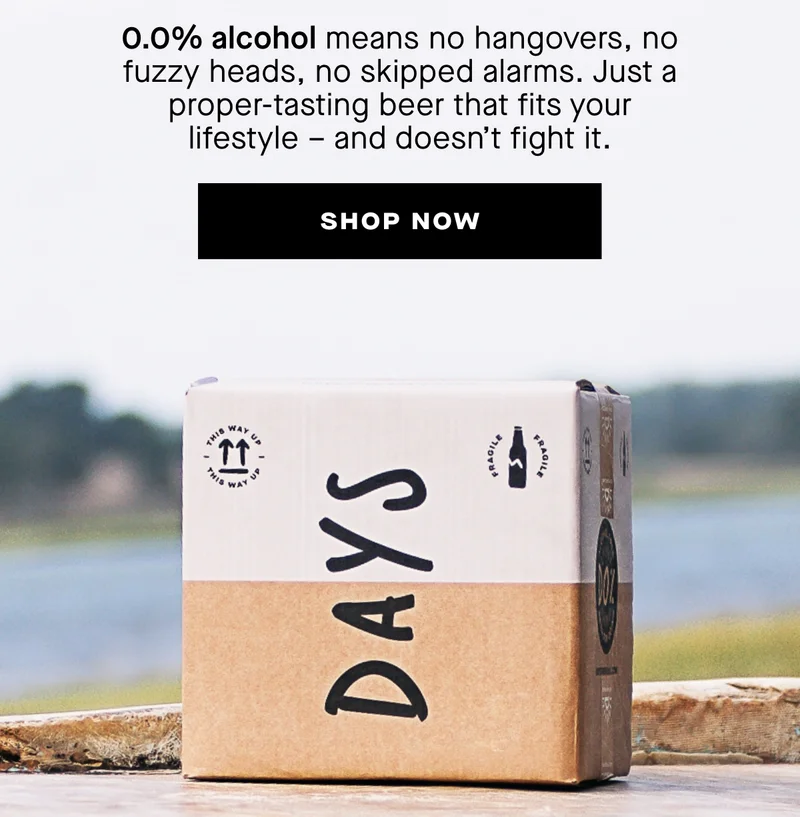 0.0% alcohol means no hangovers, no fuzzy heads, no skipped alarms. Just a proper-tasting beer that fits your lifestyle – and doesn’t fight it.