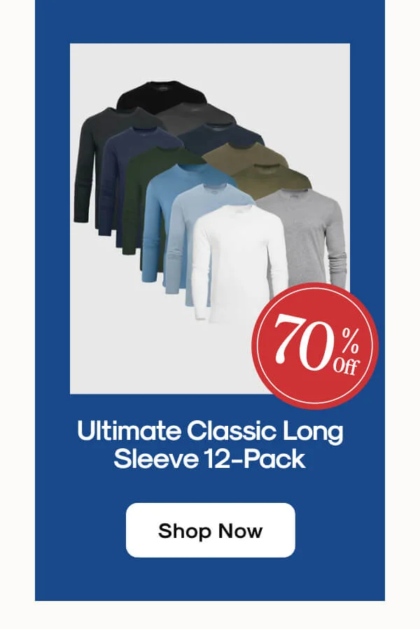 Ultimate Classic Long Sleeve 12-Pack | 70% OFF