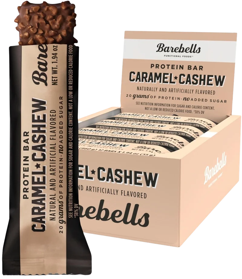 Image of LOW INVENTORY!!<br>Barebells Caramel Cashew Bar (12 CT)