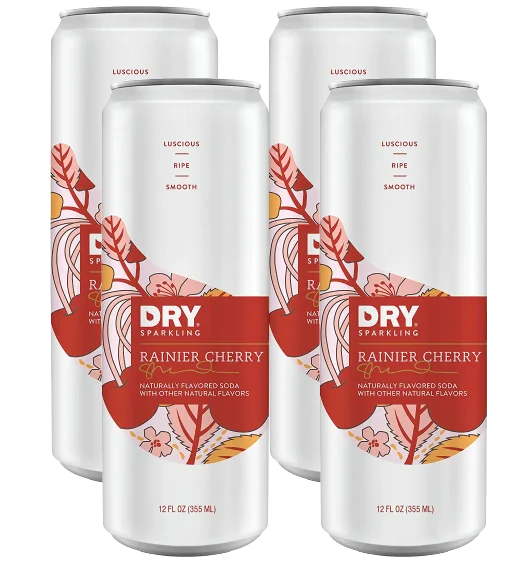 Image of DRY SODA Rainier Cherry Sparkling Water (4 Pack)