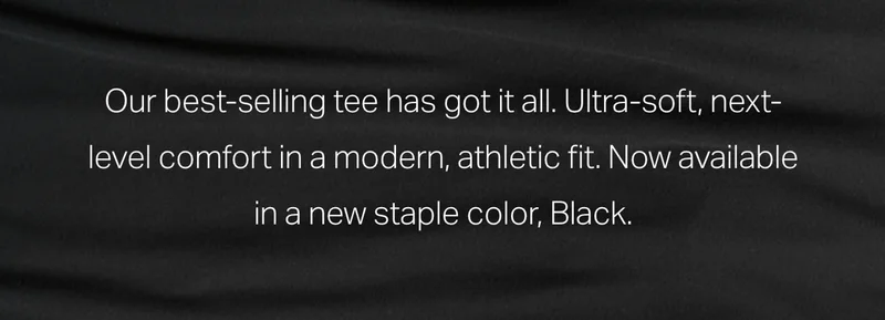 Our best-selling tee has got it all.