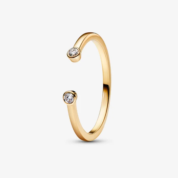 Pandora Era Bezel Lab-Grown Diamond Open Ring