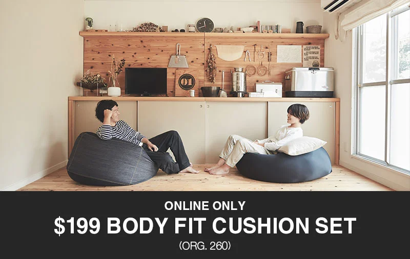 Shop $199 Body Fit Cushion Set Online Only!