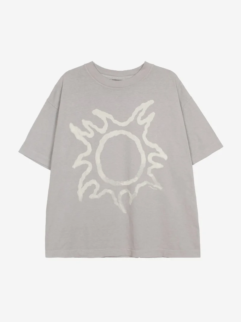 Image of Extra Vitamins Sun Moon Tee - Light Grey