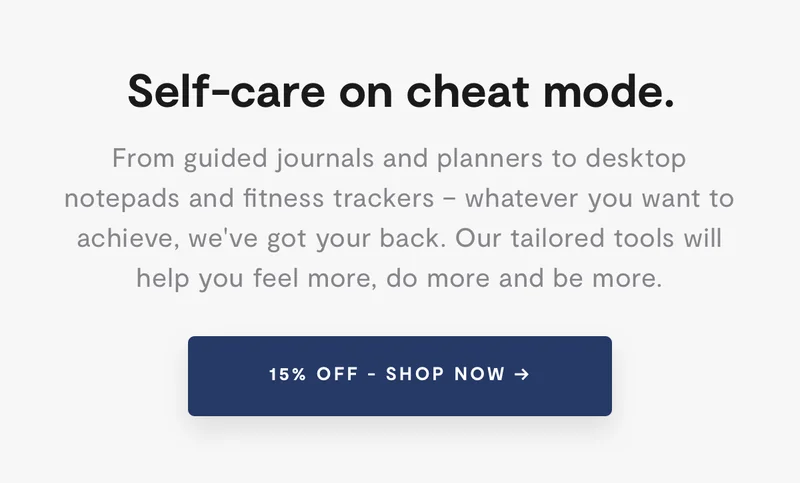15% off - shop now