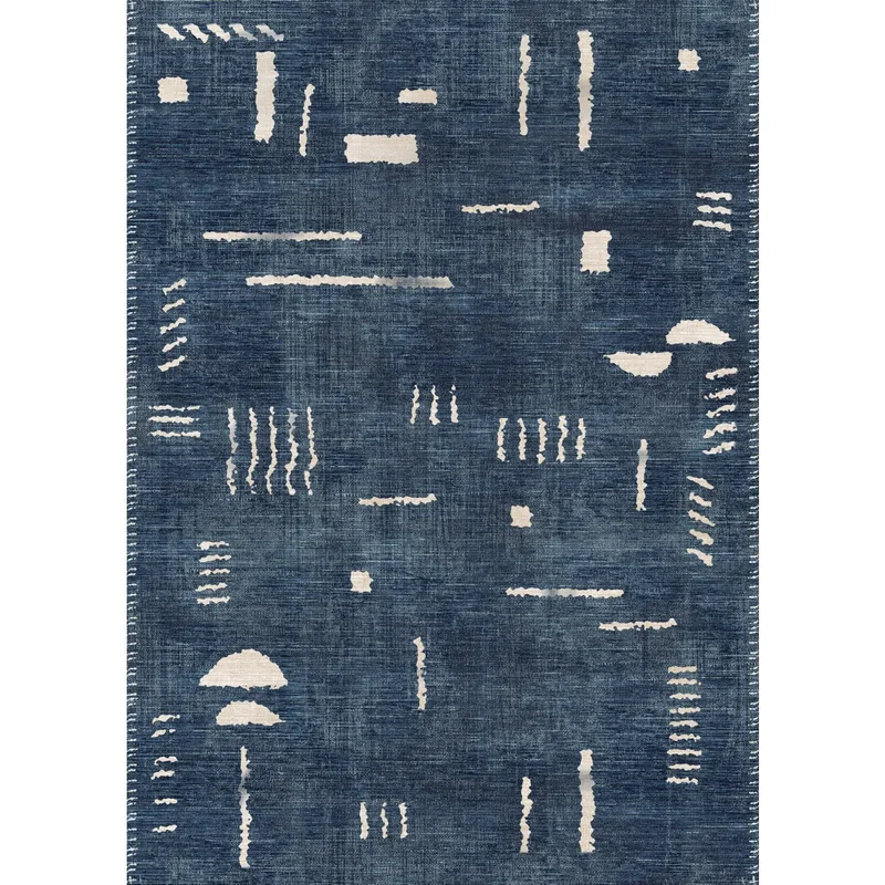 Image of Jama Navy Blue Rug