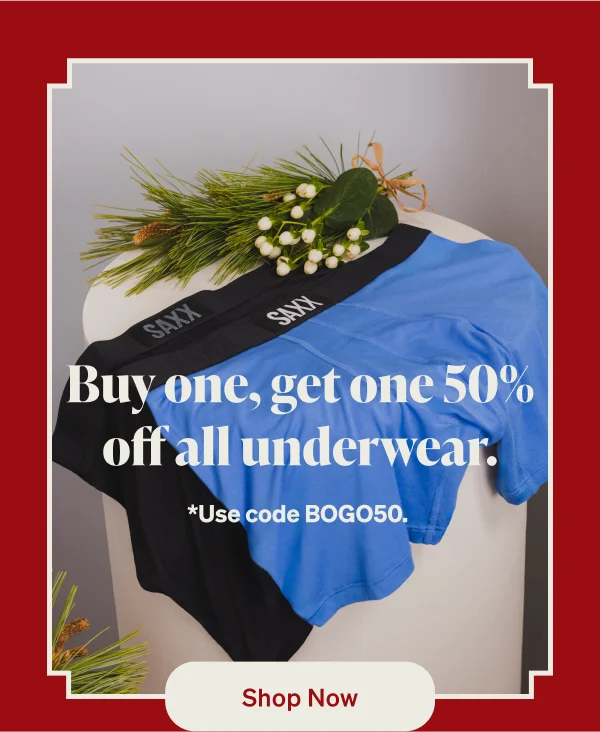 Buy one, get one 50% off all underwear.