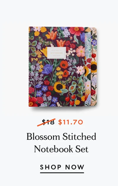 Blossom Stitched Notebook