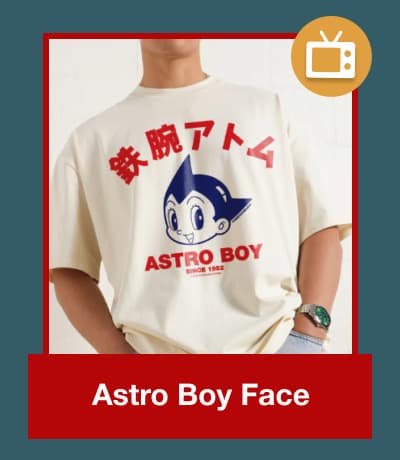 Astro Boy Face Oversized Tee