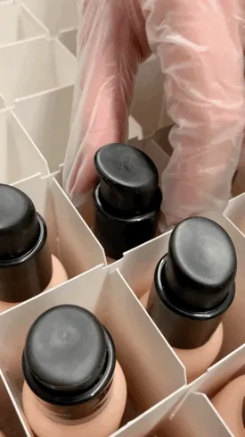 Our gel toner being boxed up