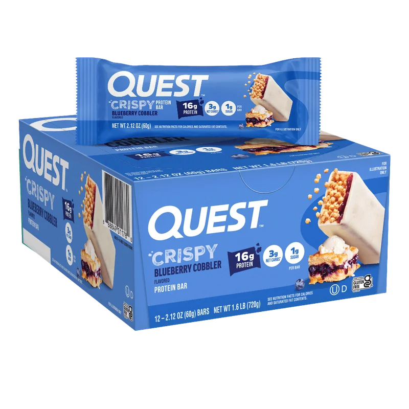 Image of Blueberry Cobbler Crispy Hero Protein Bars