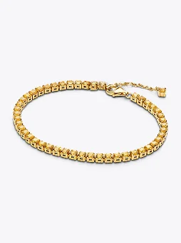 Sparkling Yellow Tennis Bracelet