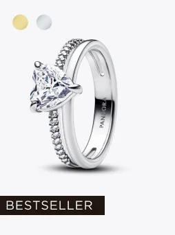 Double Band Heart Ring