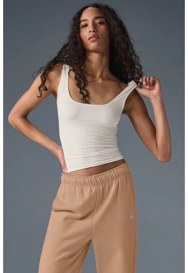 Sheer Glow Tank - Ivory - Ivory / XS